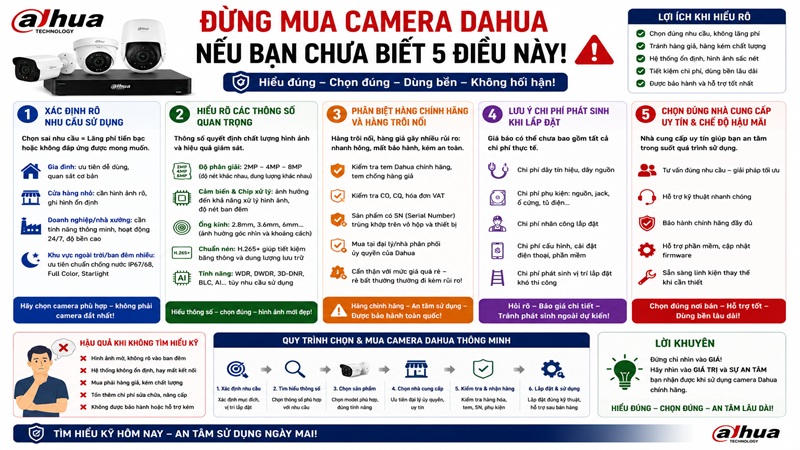 Đừng Mua Camera Dahua Nếu Bạn Chưa Biết 5 Điều Này