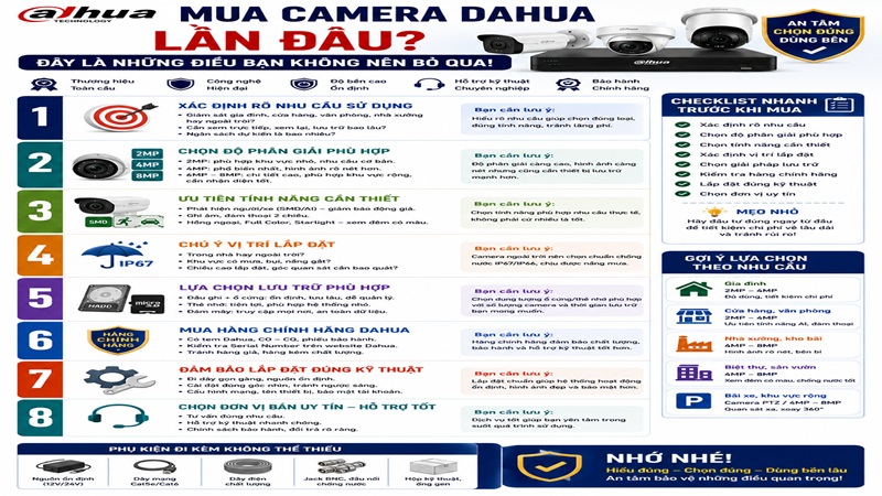 Mua Camera Dahua Lần Đầu? Đây Là Những Điều Bạn Không Nên Bỏ Qua