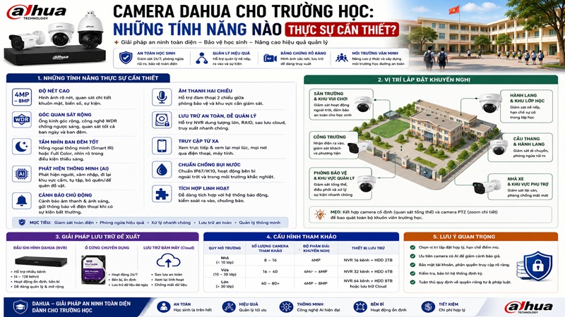 Camera Dahua Cho Trường Học: Những Tính Năng Nào Thực Sự Cần Thiết?
